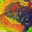 Acryl, bunte Farbmischung