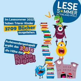 Im Lesesommer 2022 haben Trierer Kinder 3709 Bücher ausgeliehen