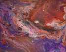 Acryl, bunte Farbmischung