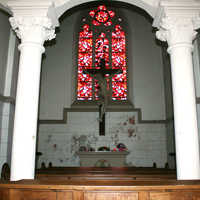 Innenraum der Friedhofskapelle