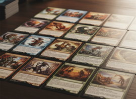 KI-generiertes Bild von 4x5 Spielkarten