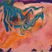 Acryl, bunte Farbmischung